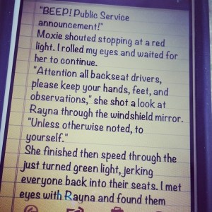 Section from UNTITLED novel